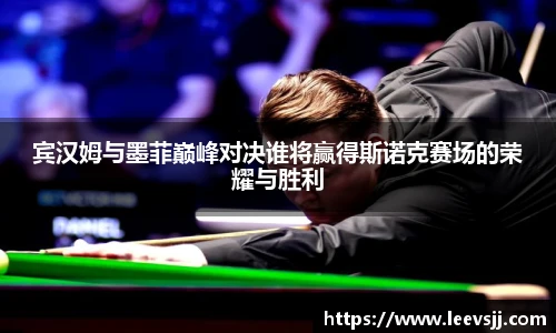 宾汉姆与墨菲巅峰对决谁将赢得斯诺克赛场的荣耀与胜利